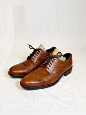 Cole Haan Henry Grand OS Brown Wingtip Cap Toe Watson Oxfords Dress Shoes~10M~